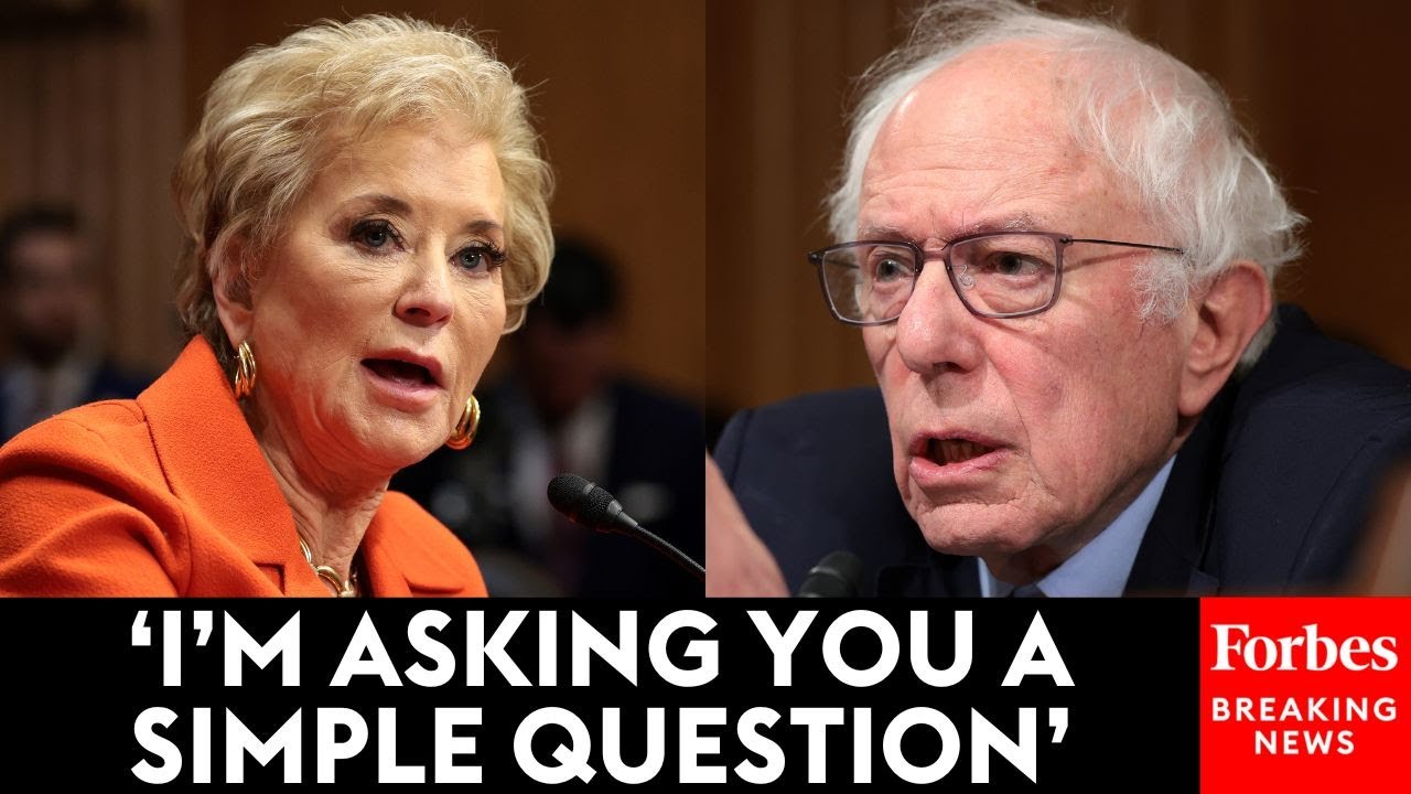Bernie Sanders Repeatedly Asks Linda McMahon About Teacher Salaries