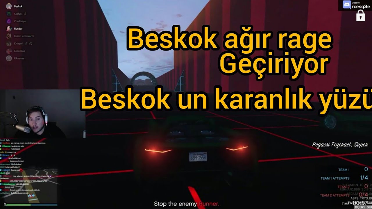 beskok RRaenne nin yayınında chat den birine küfür ediyor.
