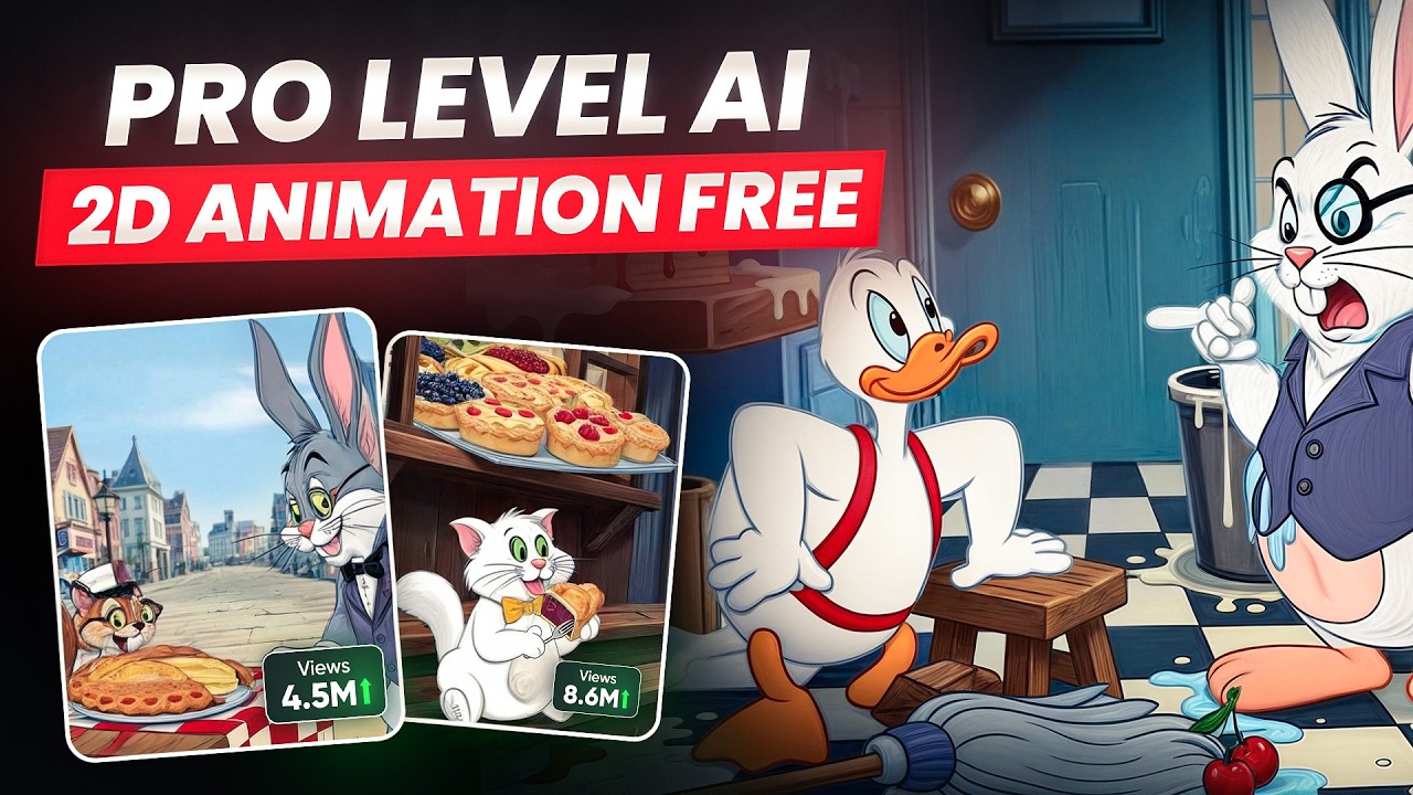 Best AI Animation Generator Free | Create AI 2D Animation (Full Veo 3 Animation Tutorial)