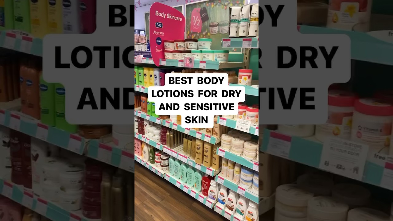 Best body lotions for dry and sensitive skin!! #skin #skincare #bodylotion #skincareroutine