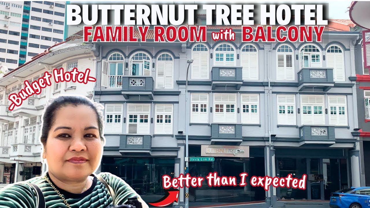 BEST BUDGET HOTEL in Singapore | Family Room Tour at Butternut Tree Hotel in Singapore