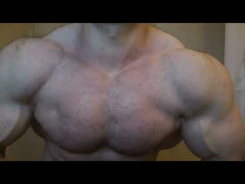 Best Hairy Muscle Flexing Ever MONSTER MASSIVE PEC BOUNCE HIGH