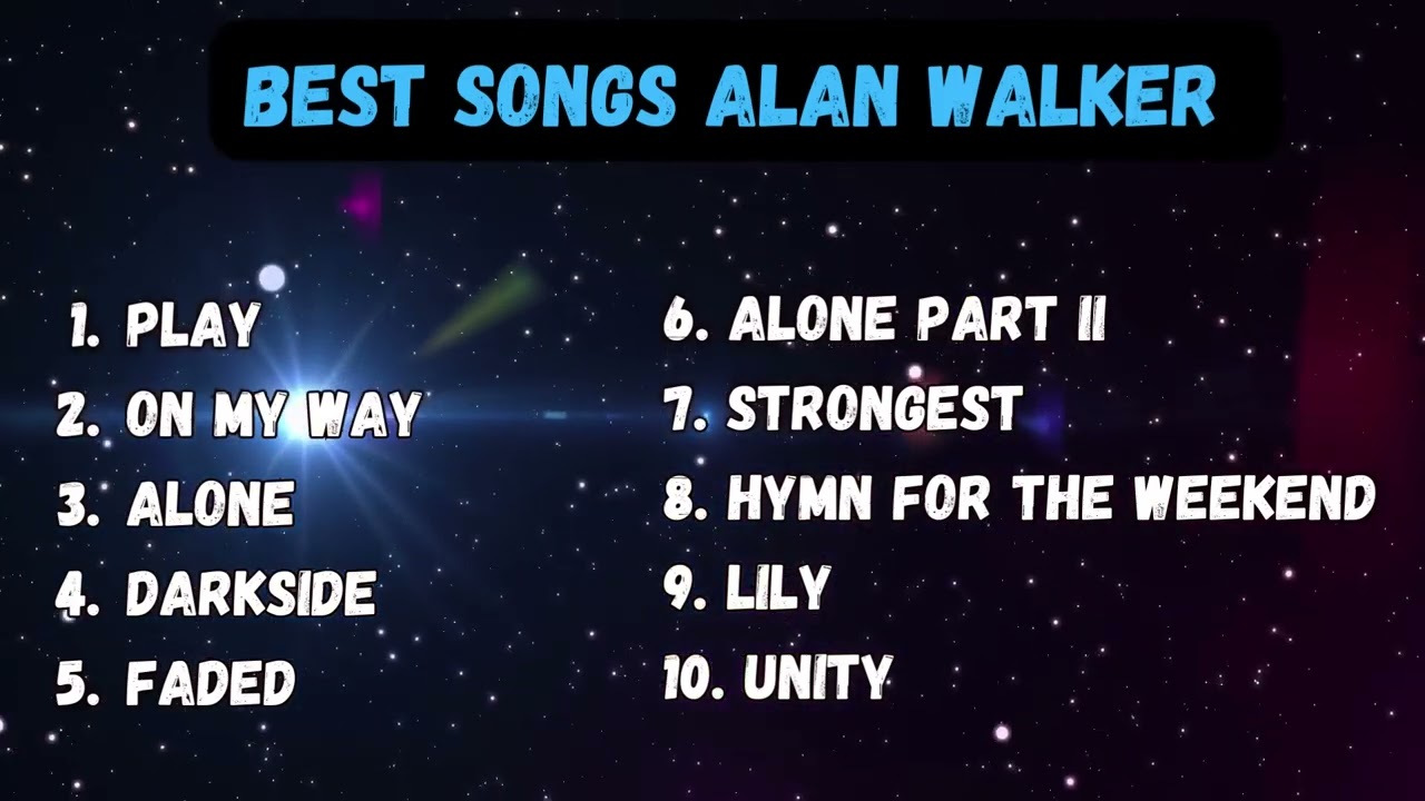 BEST SONGS OF ALAN WALKER 👌