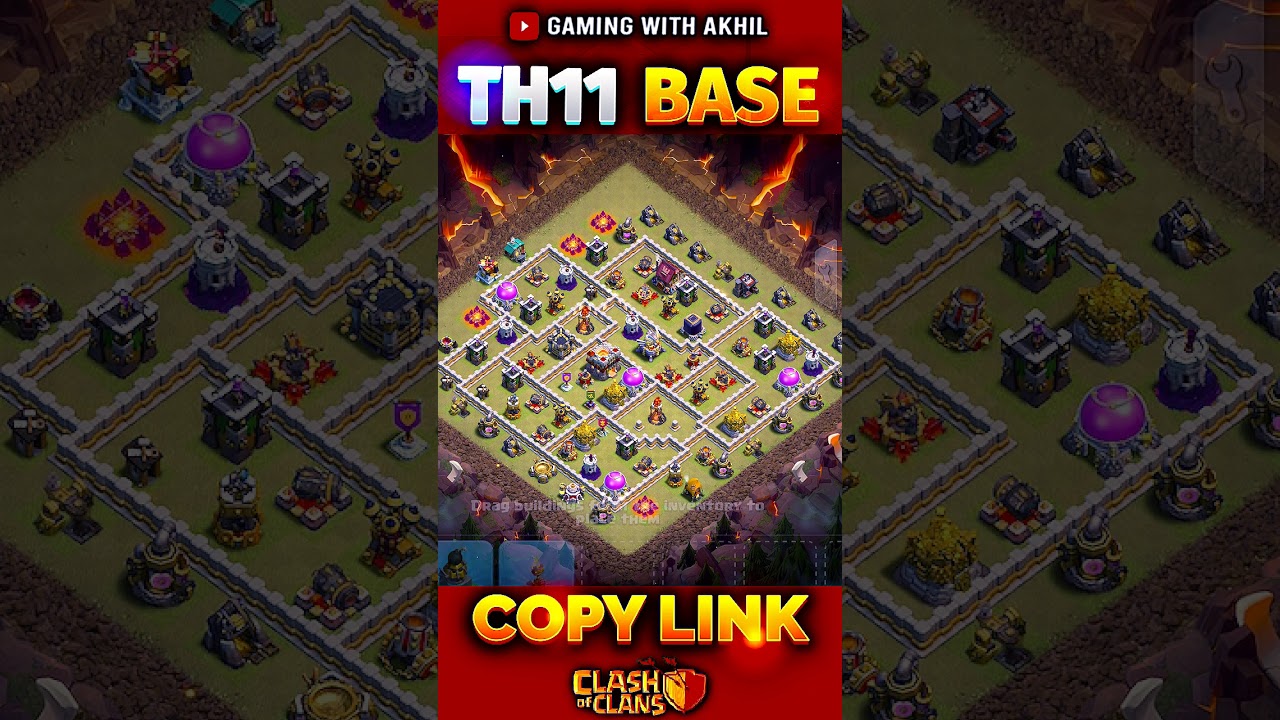 Best TH11 Base for WAR, TROPHY and CWL 🔥 Clash of Clans