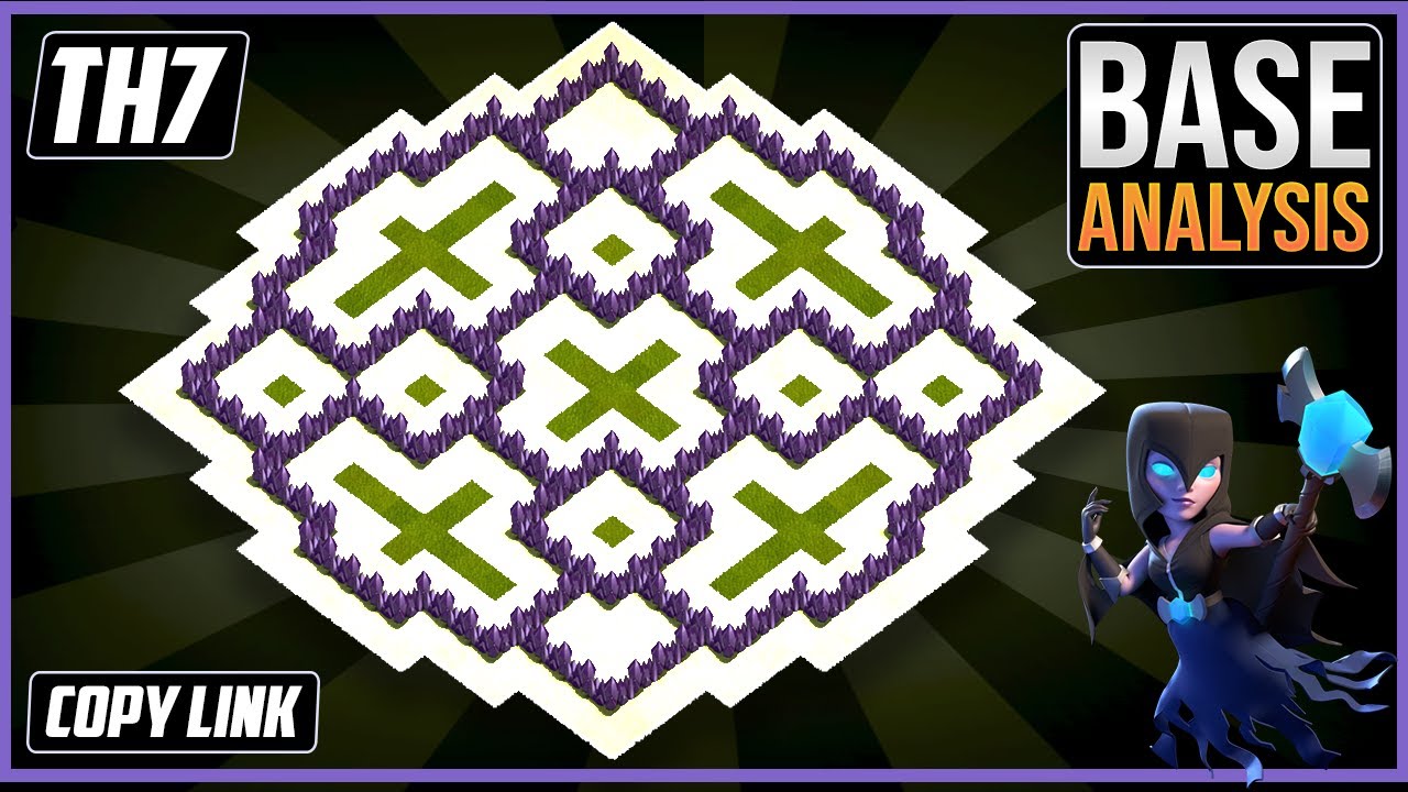BEST TH7 HYBRID/TROPHY Base 2025!! | Town Hall 7 (TH7) Hybrid Base Design – Clash of Clans COC