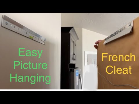 Best way to hang pictures bracket system French Cleat style