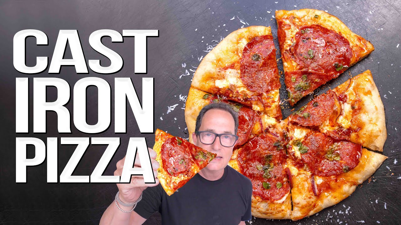 BETTER THAN BRICK OVEN? CAST IRON PIZZA OVER FIRE! 🔥 | SAM THE COOKING GUY