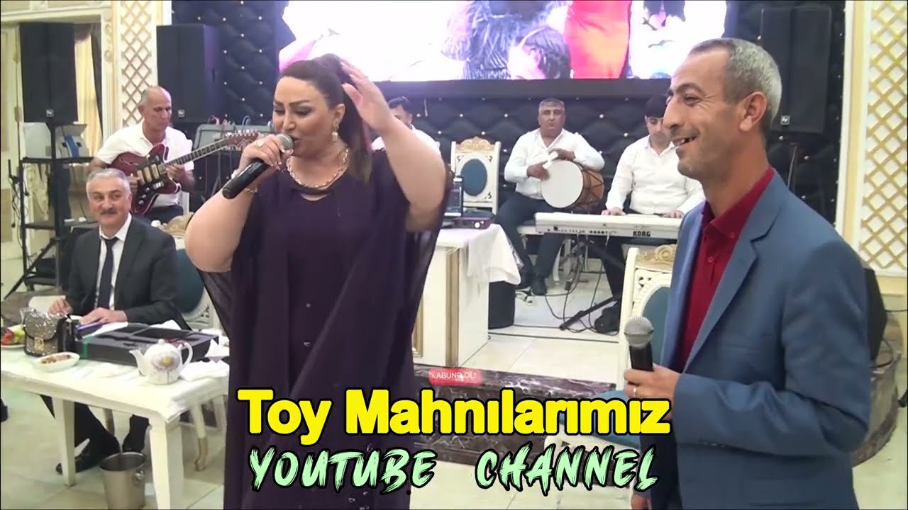 BEYLE GELİN toy mahnilari POPURİ oxuyan NİGAR Agcabedili ve SEYANİ bey / gitara Asif / sintez Emil