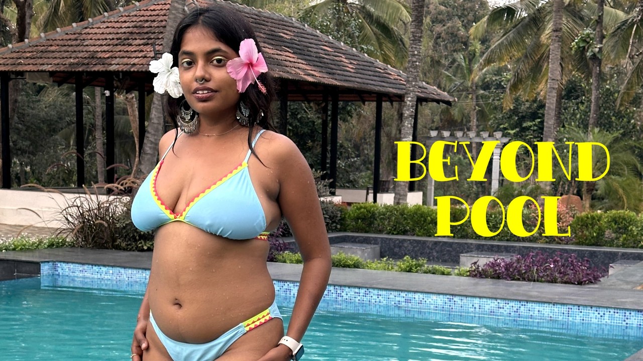 Beyond Pool in Beyond Urban Retreat | Best Nature Resorts in Bangalore | Bikini Pool Tour | Fun Vlog
