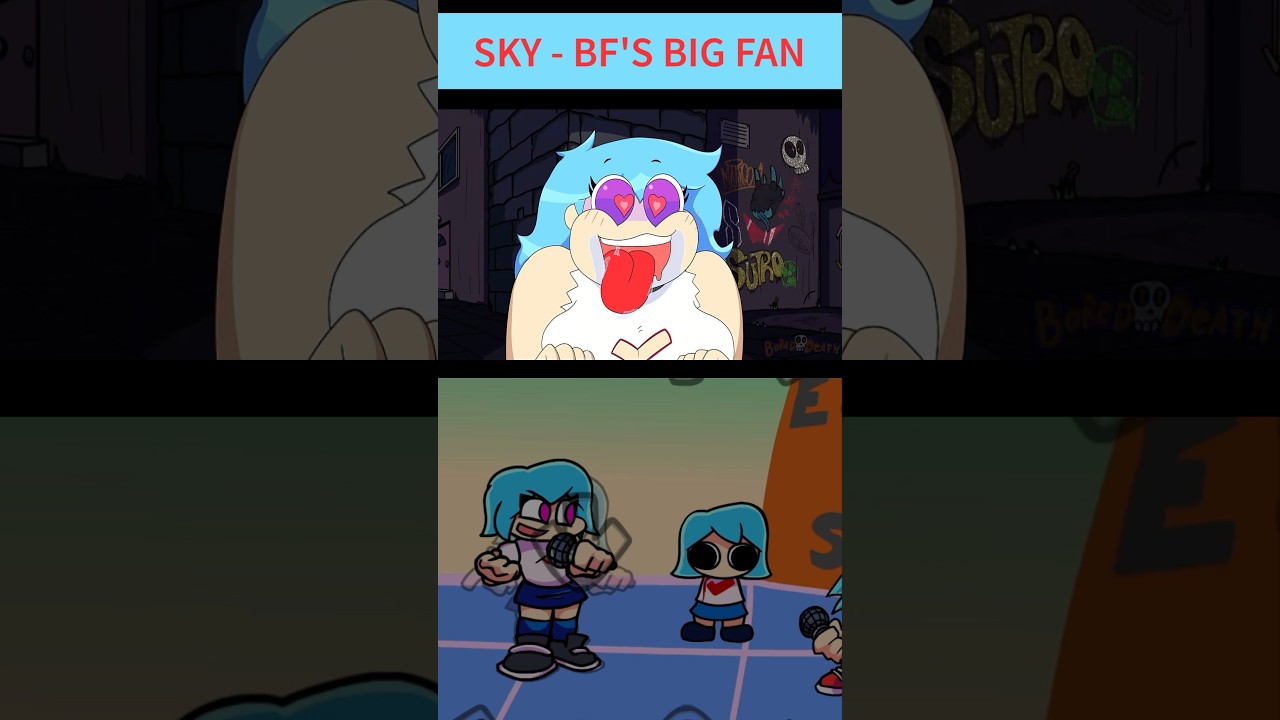 BF vs Sky - FNF Animation - Friday Night Funkin’ Game #fnf #sonsmile #fridaynightfunkin