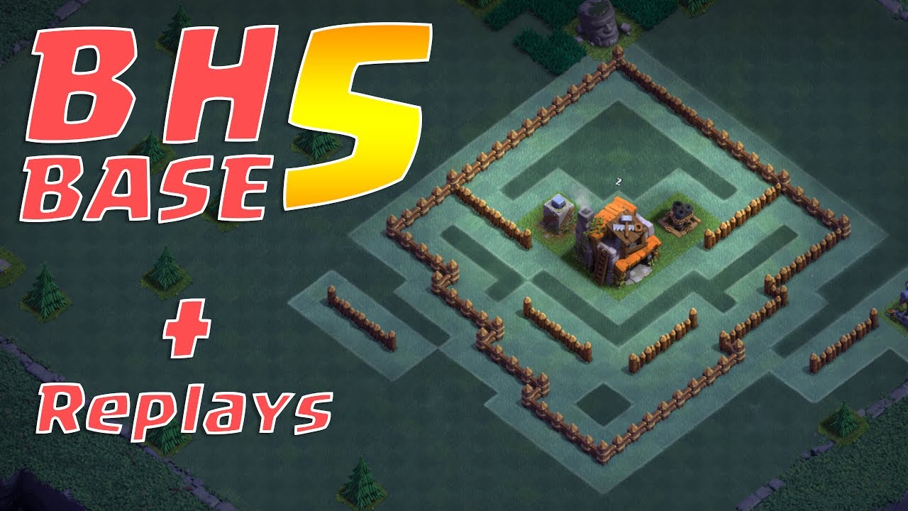 BH5 ANTI 2 STAR - COC TROPHY BASE WITH REPLAYS