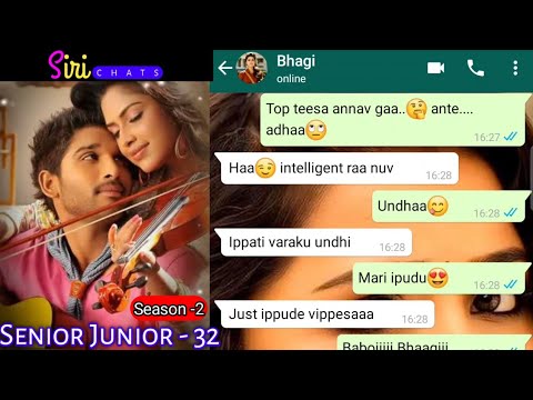Bhagi Sanju Romantic chat | Senior Junior Love - 33