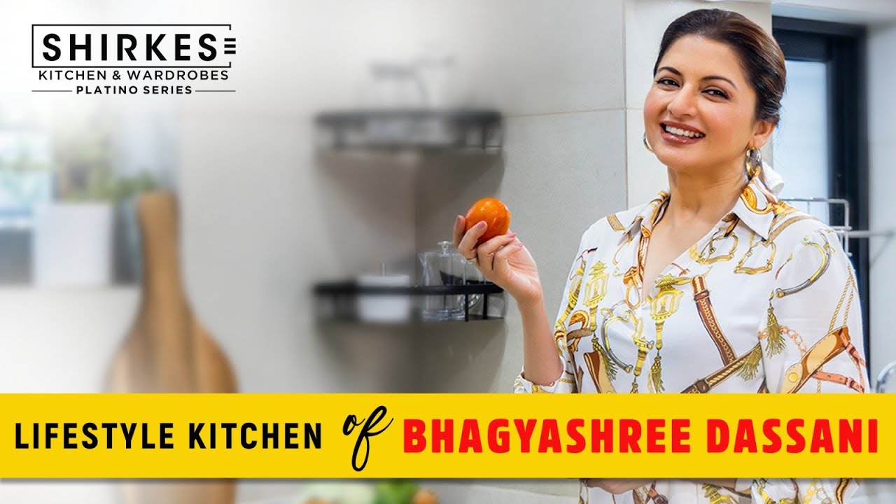 Bhagyashree Dasani's Luxury Lifestyle Kitchen Renovation by Shirkes Platino Series.