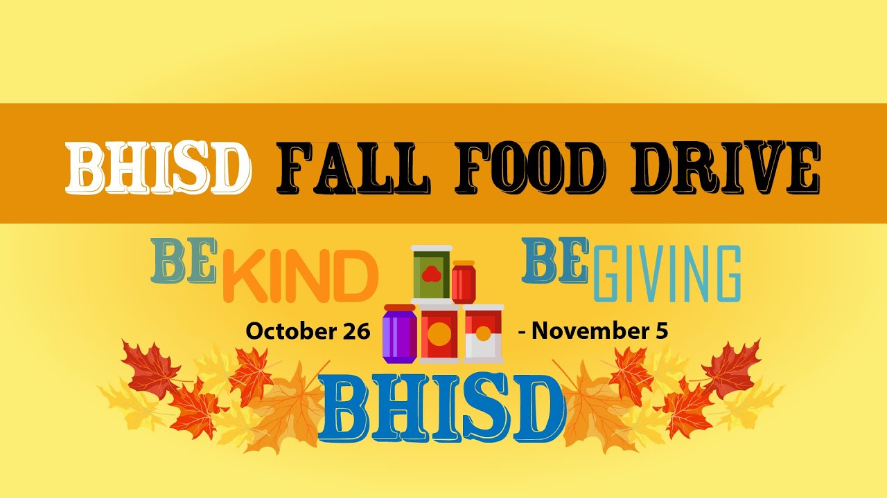 BHISD Fall Food Drive