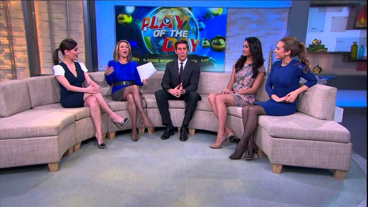 Bianna Golodryga & Amy Robach & Ginger Zee - hot legs and heels January 2, 2014