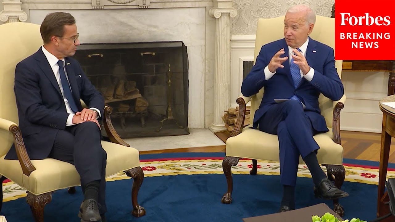 Biden Meets With Sweden's PM Ulf Kristersson In The White House