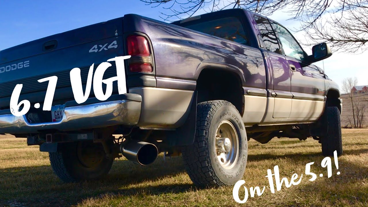 BIG 6.7 Cummins VGT Turbo Swap to Second Gen 24 Valve Sounds AMAZING !