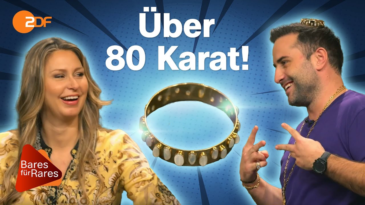 Big Bling: Goldenes Schmuckset mit Adularen katapultiert Gebote auf den Mond | Bares für Rares