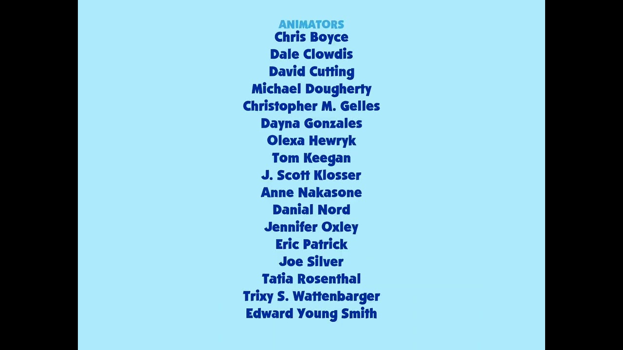 Big Blue and Just for You Volume 2 End Credits 1999