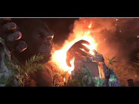 Big fire at the launching Kong skull island in vietnam