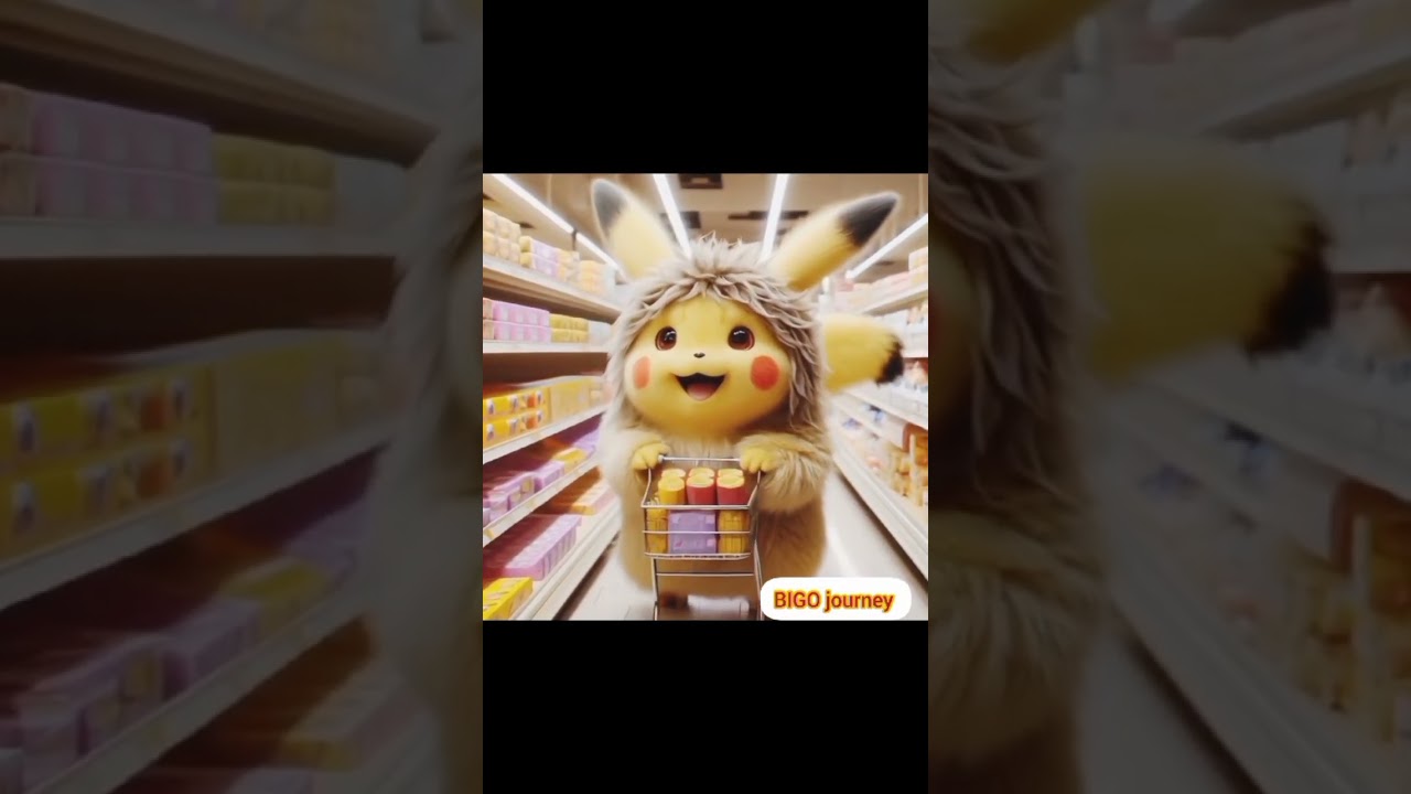 BIGO buy some groceries #shorts #pikachu#pokemon