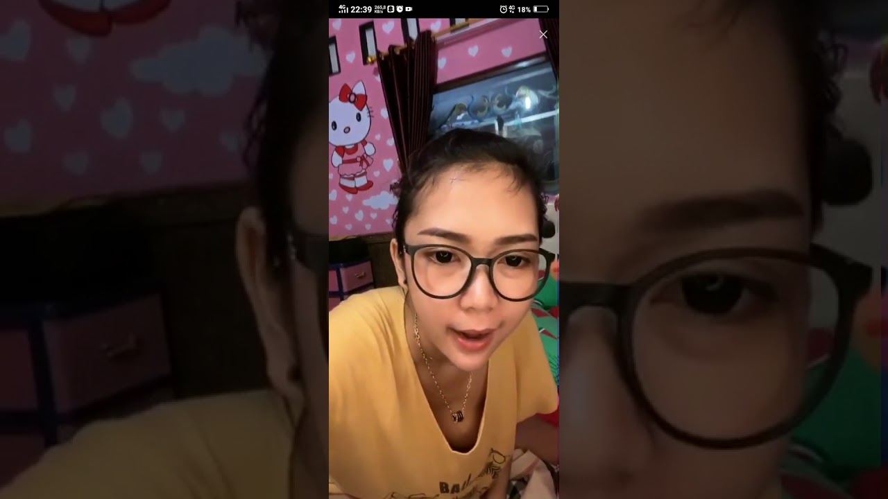BIGO CHYCHY Hot no bra ulting kelihatan jelas tergantung