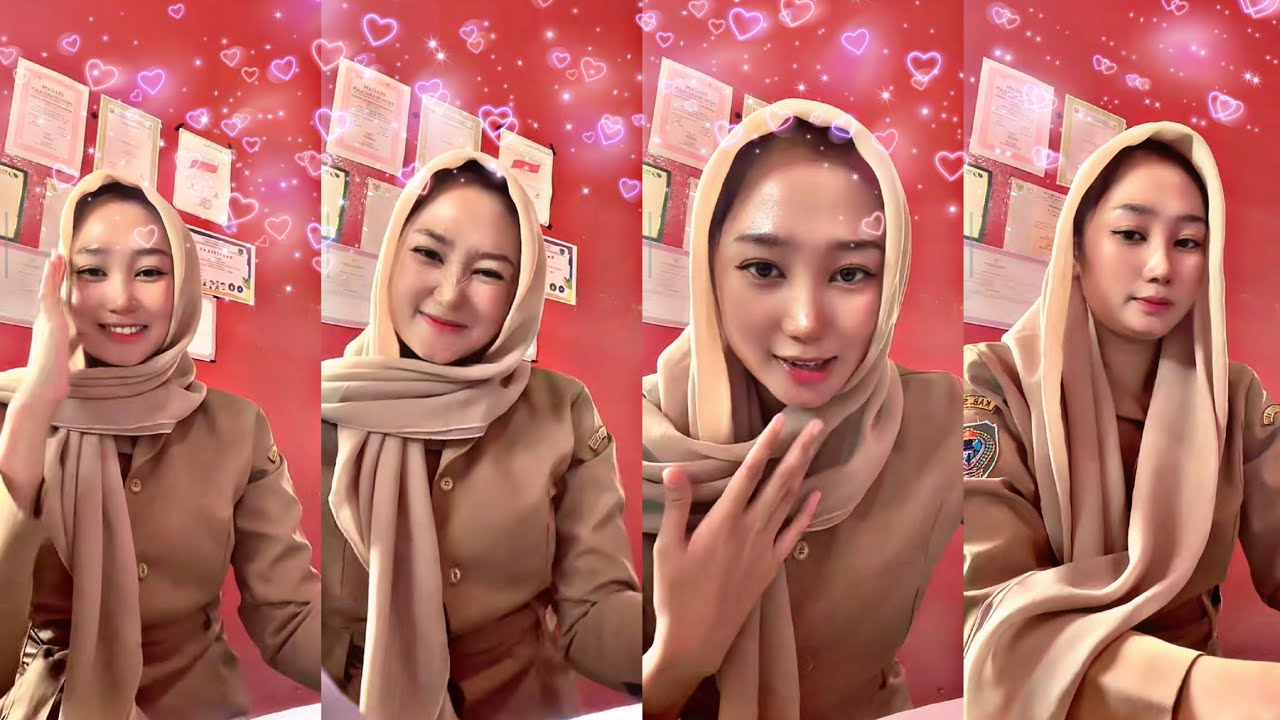 Bigo hot hijab cantik kerja sambil bikin halu penonton #hijabstyle #modelhijaber