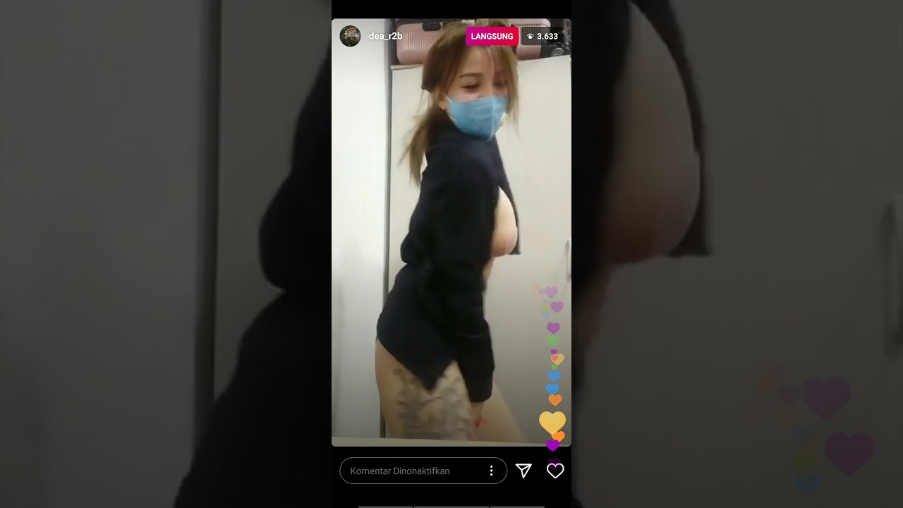 Bigo kalah, Live IG No Bra Sambil joget