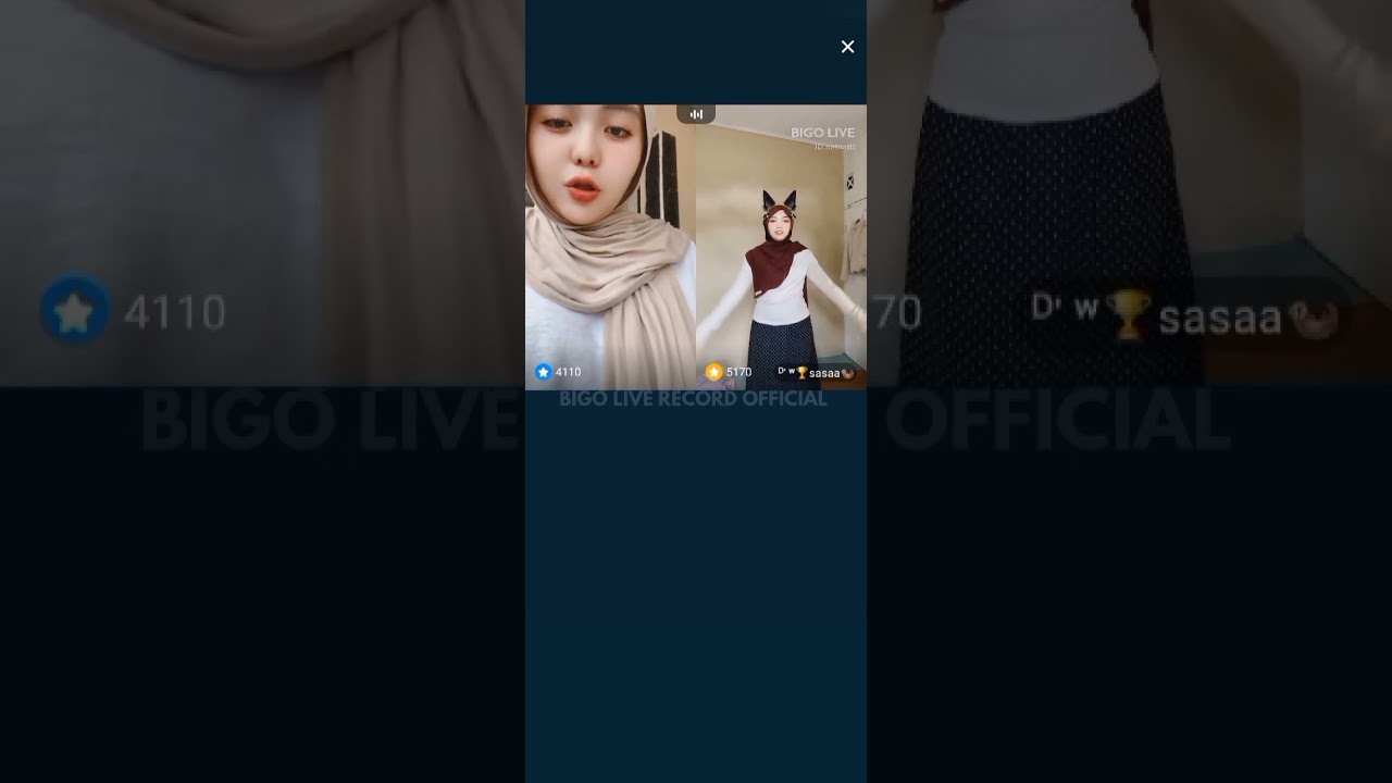 BIGO LIVE - 2 HIJAB CANTIK CHALLENGE LOMPAT BINTANG #shortvideo #subscribe #hiburan #bigolive