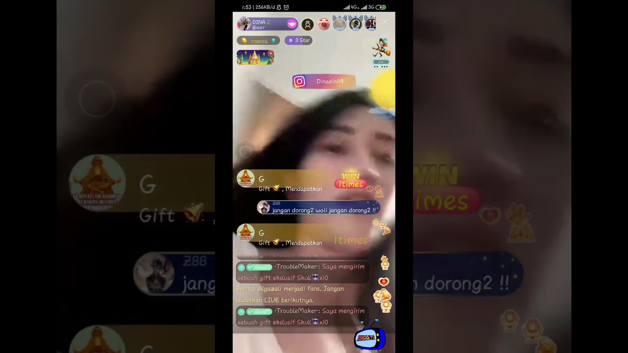 Bigo live dinadini ratu bigo