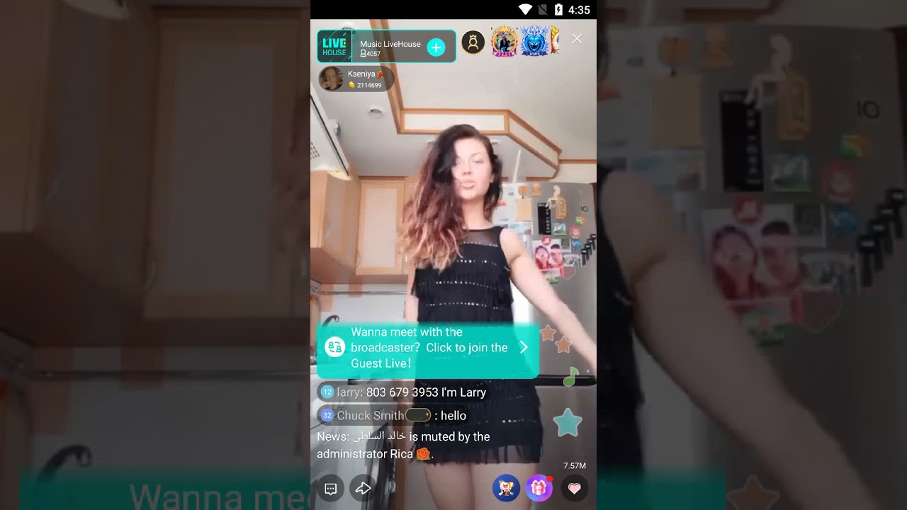 bigo live enjoy the live dance show by Russian girl
