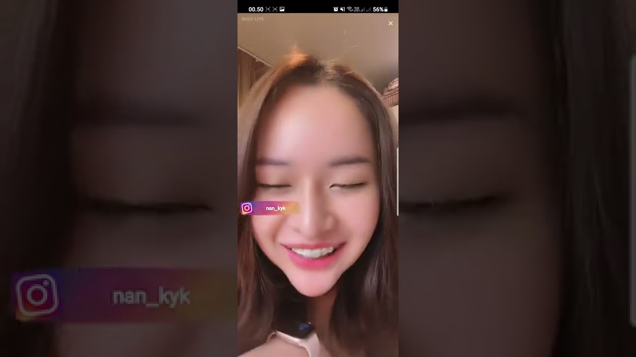 bigo live nan kyk lingerie no bra