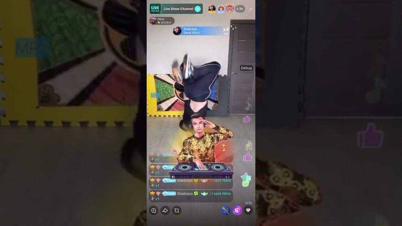 BIGO LIVE Russia - Watch the breakdance and hear his heartbeat🤸