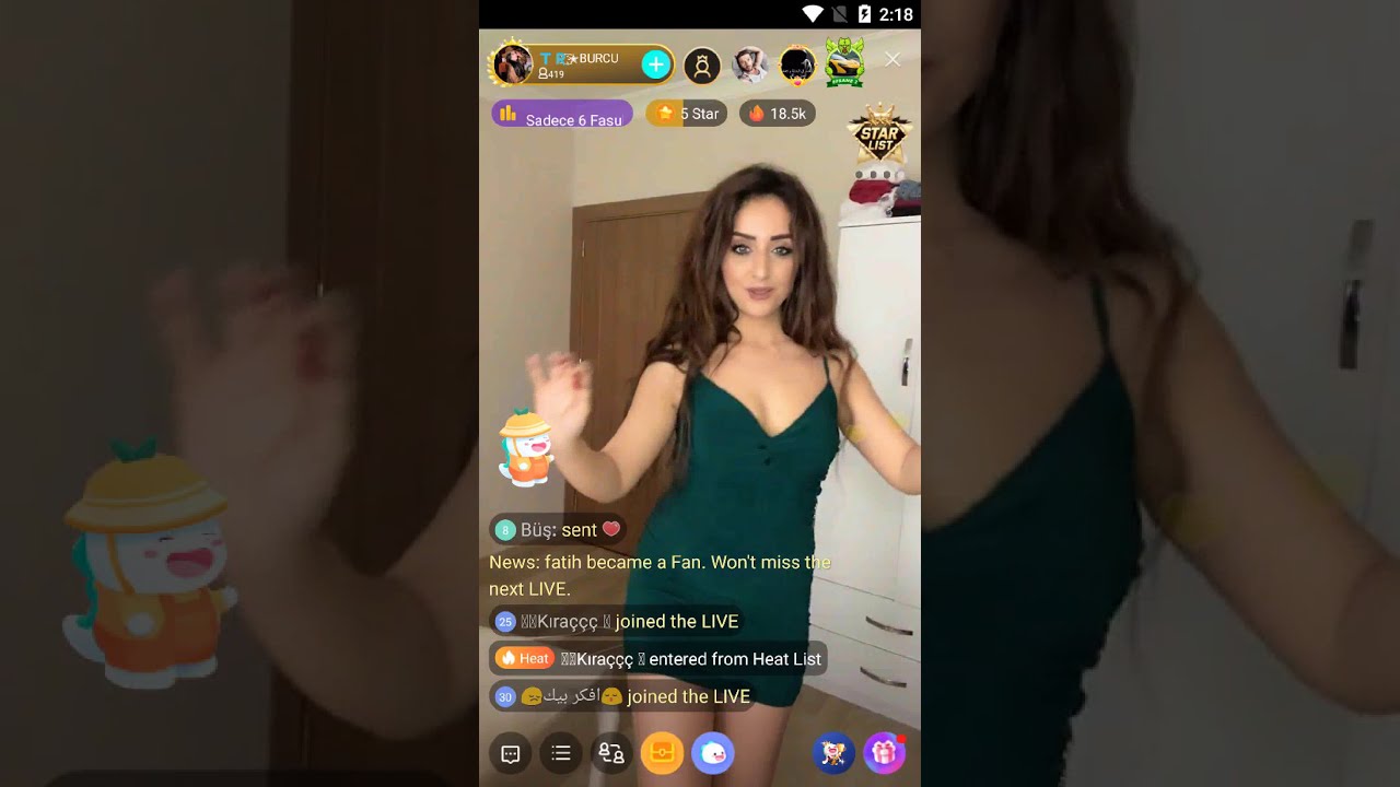 bigo live turkish girl's live dancing