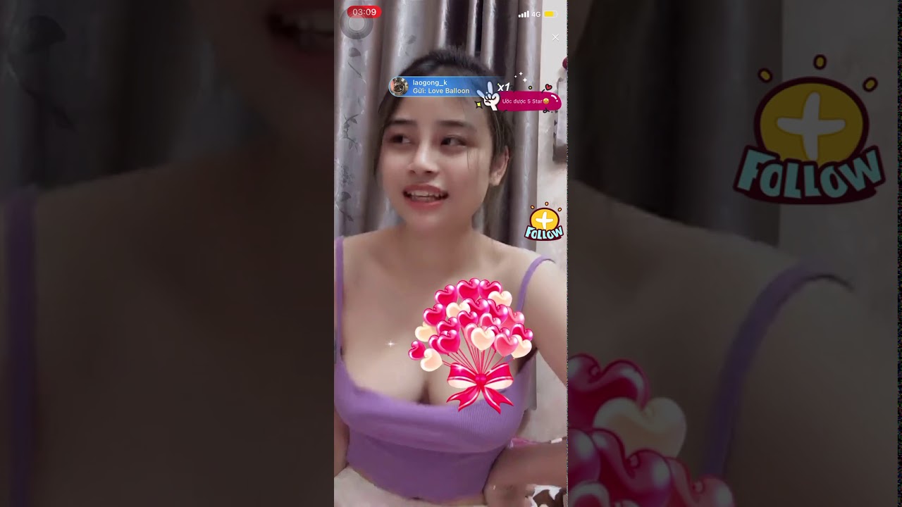 Bigo nhím thả rông vếu cực căng