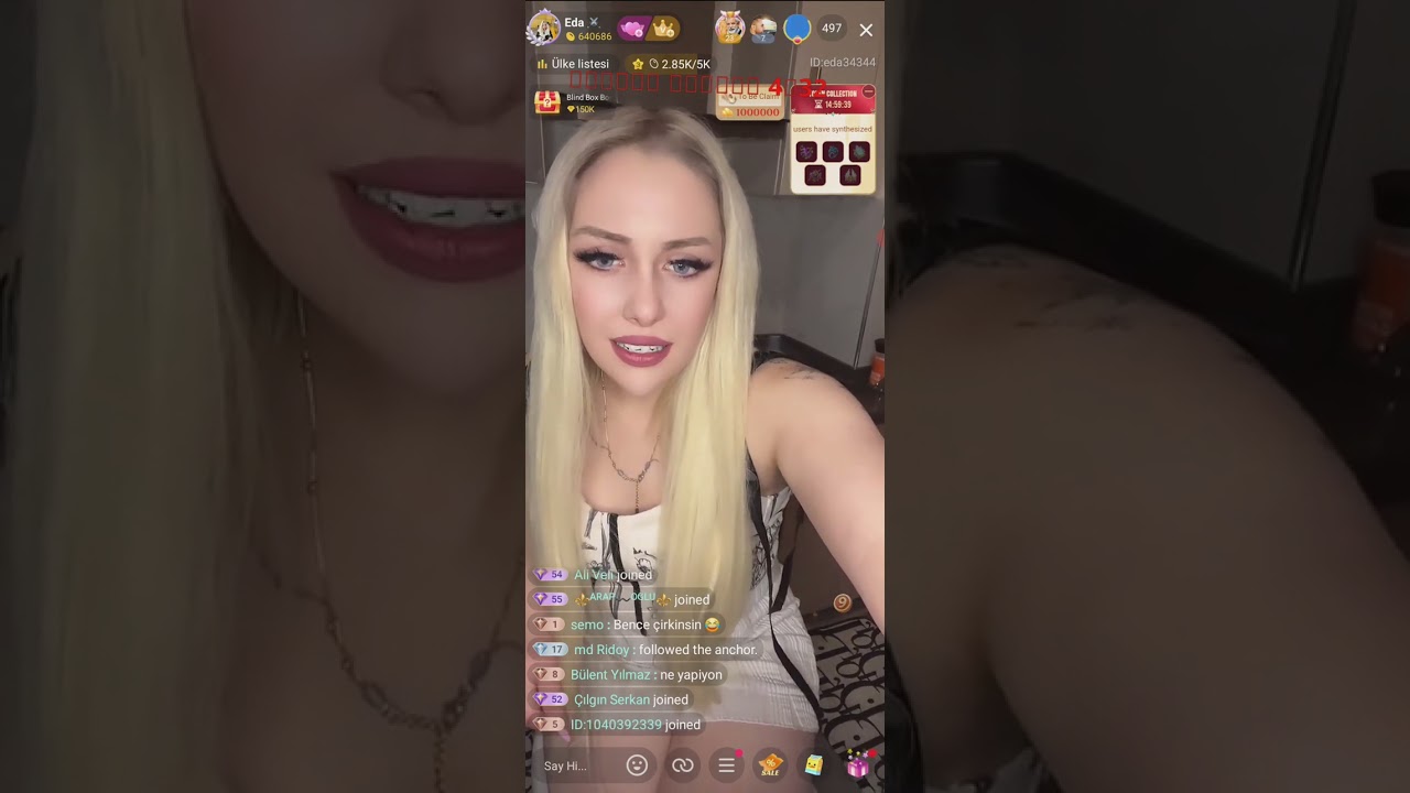 Bigo pretty girl live entertainment  and enjoying song