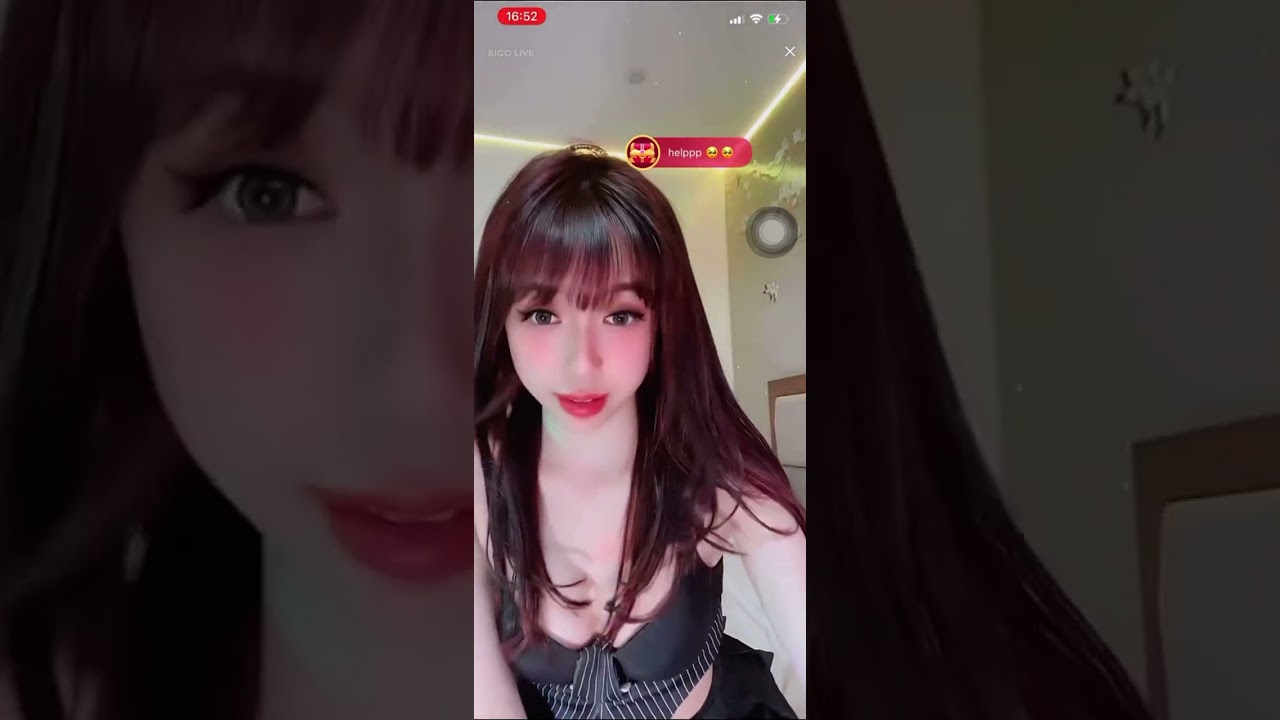 BIGOLIVE || Loli Chan damdang lè lưỡi vút trụ trên giường ngủ