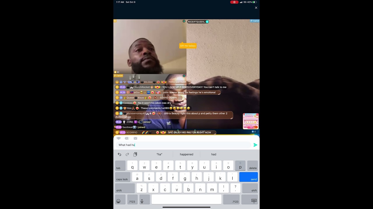 #bigolive Pastor was in a PK w/ #receiptqueen & #liyah popped up⁉️ WHAT HAPPENED??????