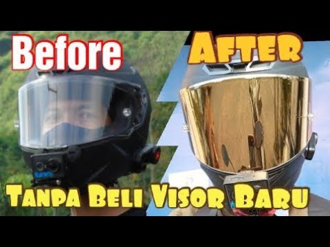 Bikin Helm Ganteng,Pasang Kaca Film One way Di Visor Helm Full Face‼️KYT TT COURSE