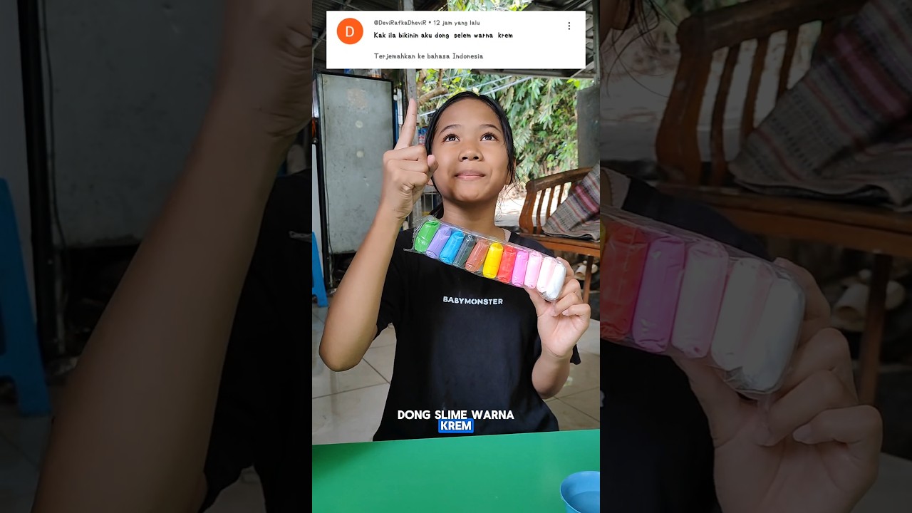 BIKIN SLIME DARI CLAY SESUAI REQUEST LAGIIIII 🤩 #slime