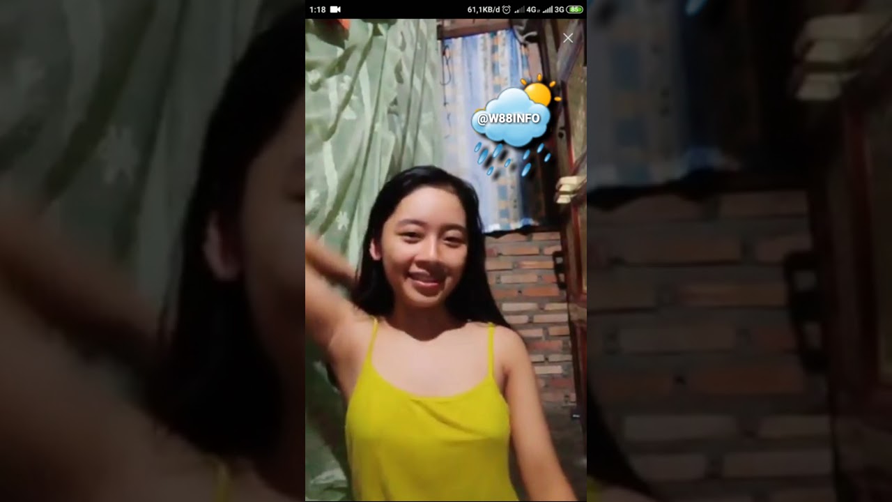 Bikin tegang! Gadis cantik ini berani live di bigo tanpa pake BH 😍