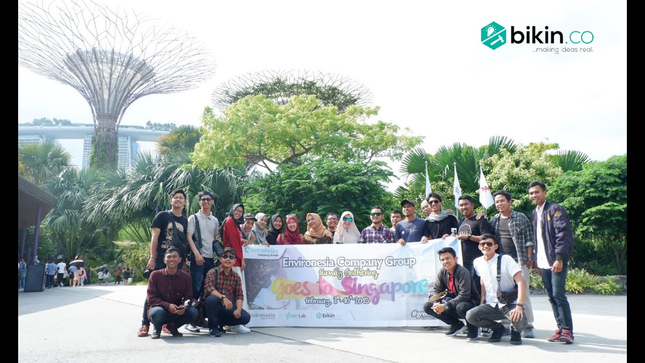 Bikin.co with Environesia Company Group Goes To Singapore