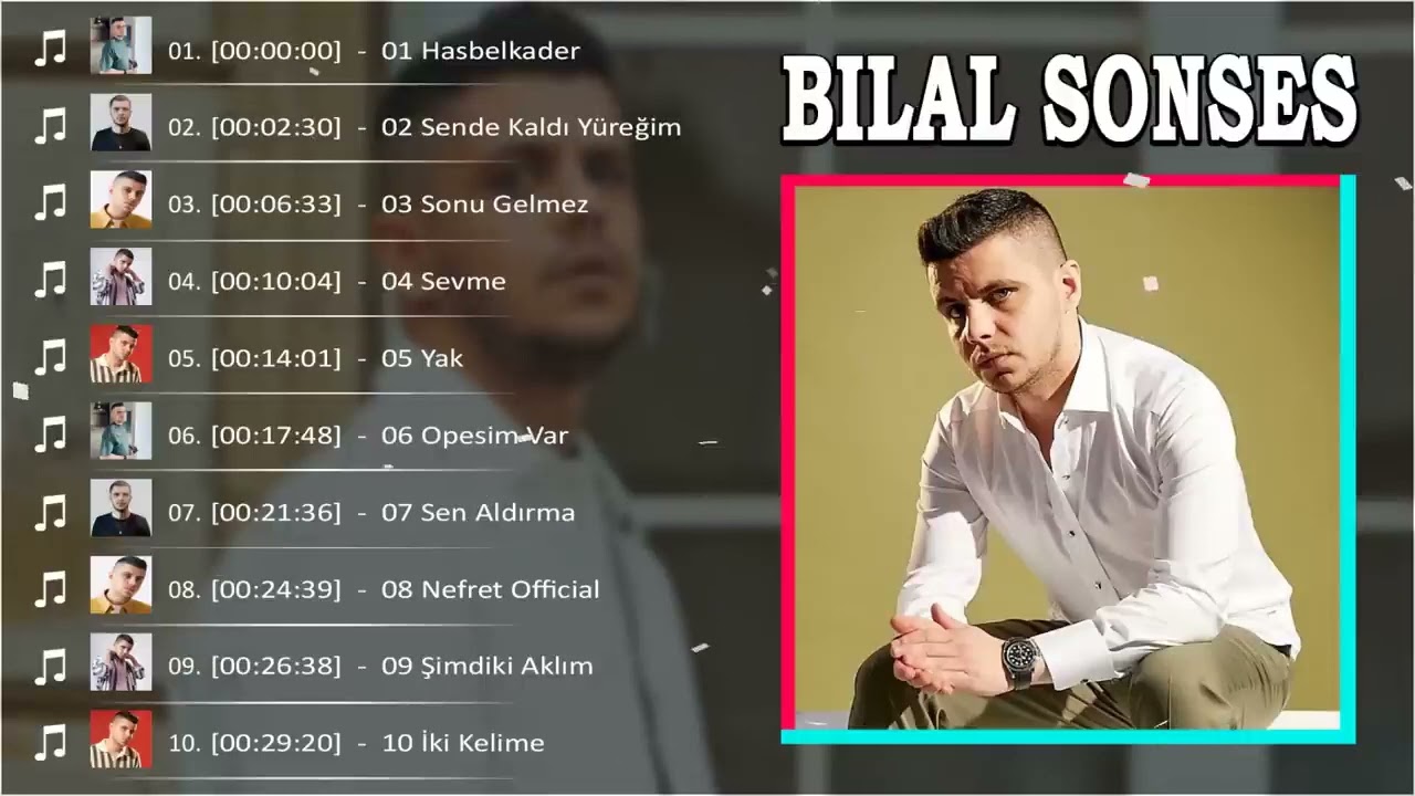 Bilal Sonses En İyi 10 Şarkı - BEST TURKEY POP REMIX SONG 2024 - EN ÇOK İZLENEN 2024