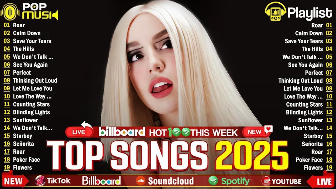 Billboard Hot 100 ✨Sabrina Carpenter, Bruno Mars, Rose, The Weeknd, Maroon 5, Rihanna, Lady Gaga