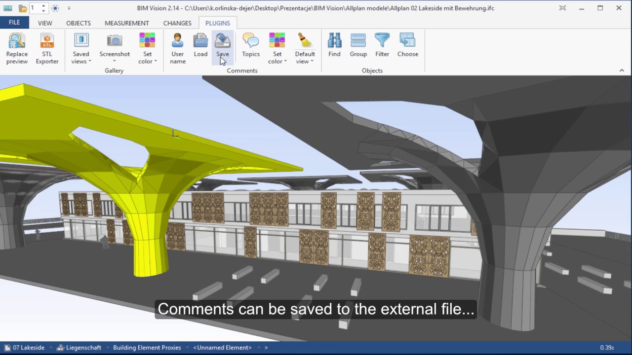 BIMvision - IFC Comments