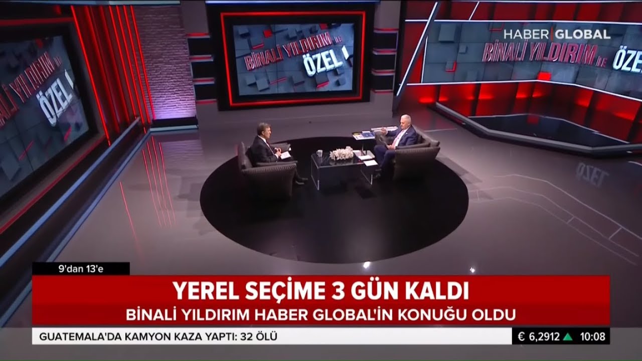 Binali Yıldırım Yerel Seçim Öncesi Haber Global'in Konuğu Oldu
