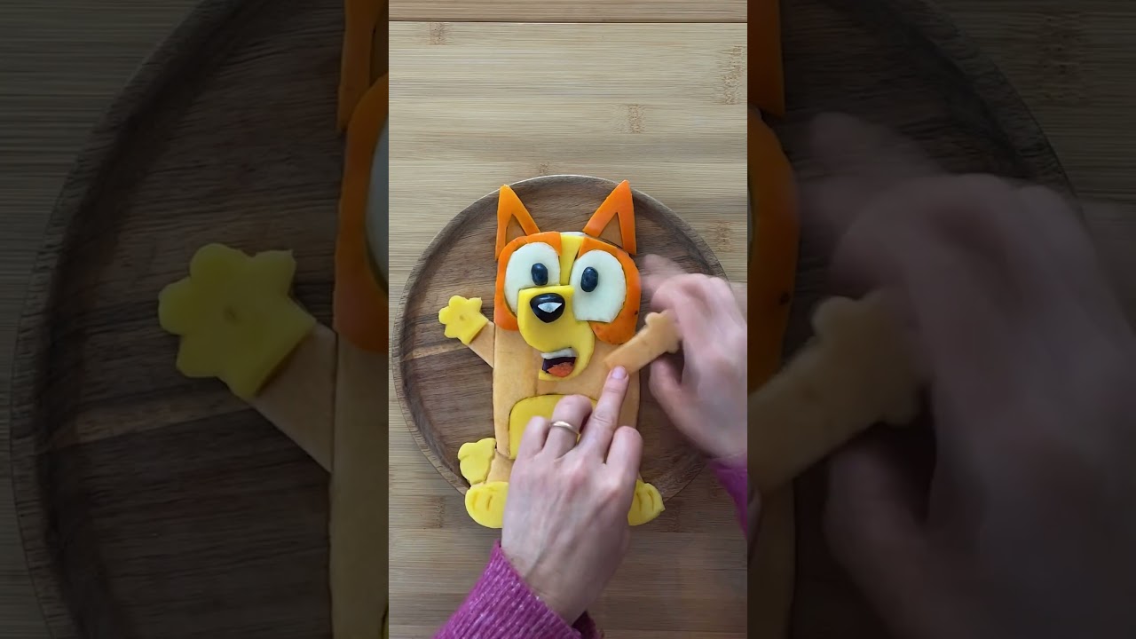 Bingo Fruit Art 🥭🍊 | Bluey #ytshorts