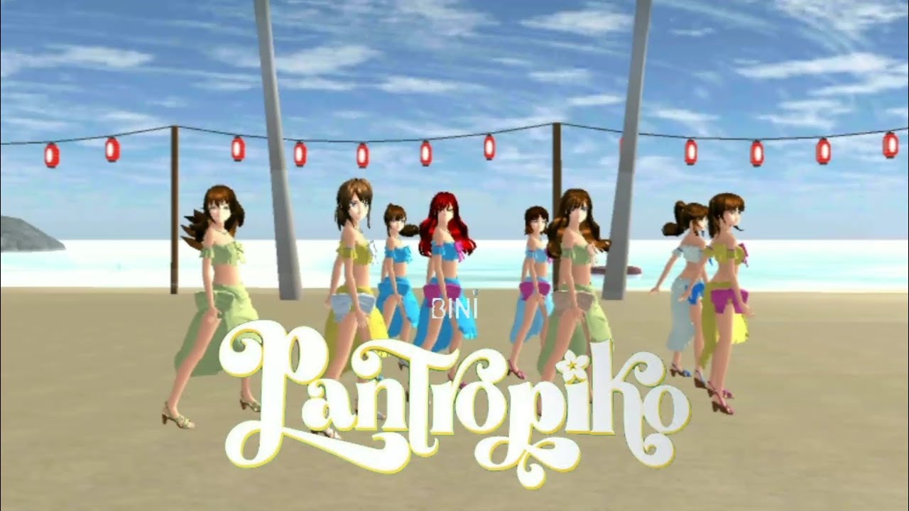 #BINI : Pantropiko (FANMADE MUSIC VIDEO) | Sakura School Simulator