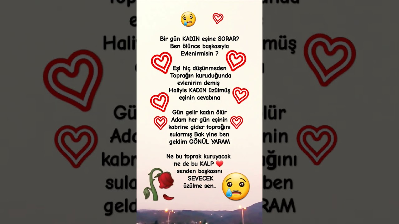 Bir gün KADIN eşine SORAR #güzelsözler