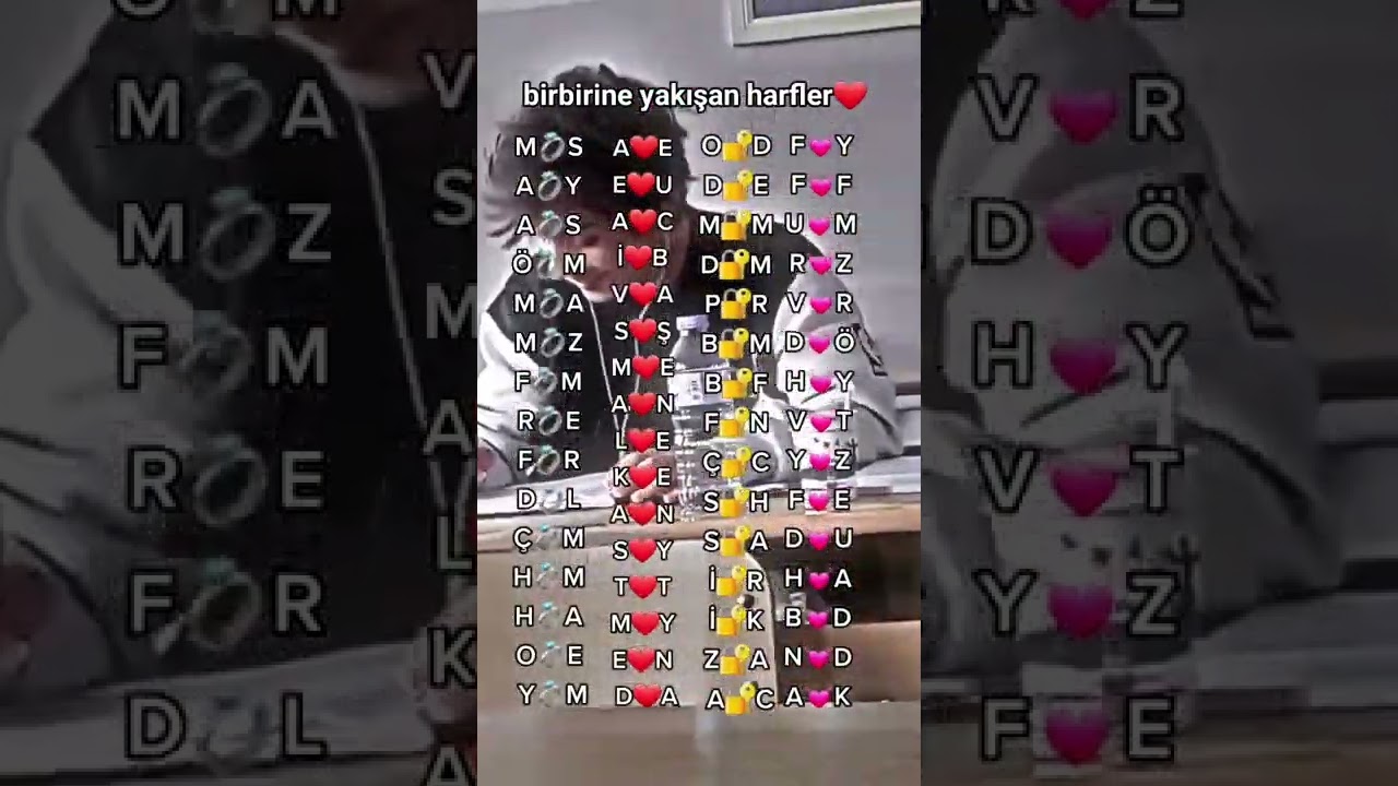 Birbirine yakışan harfler❤️